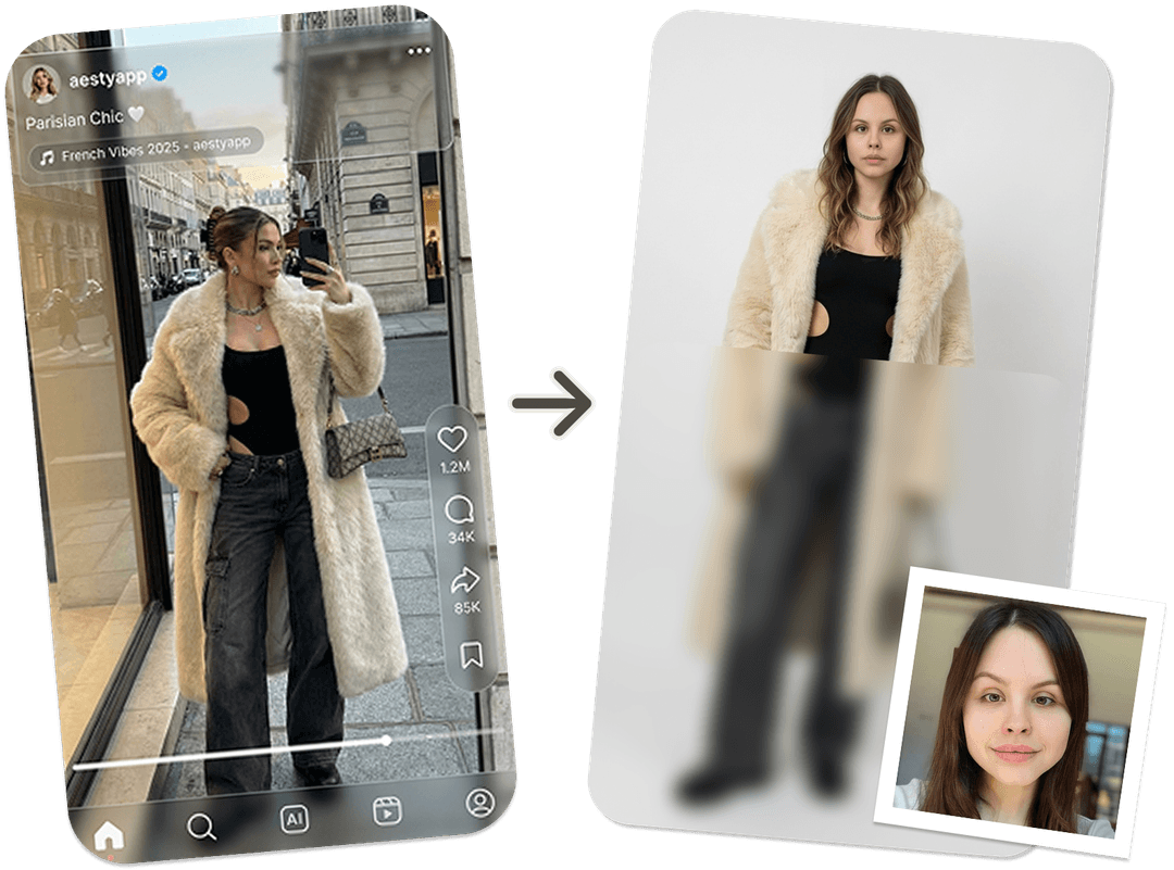 Try on outfits from any photo